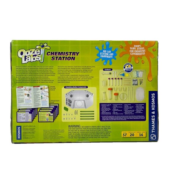 Thames & Kosmos Ooze Labs Kids Chemistry Station Stem Experiment Kit 57 Pieces - Picture 2 of 11